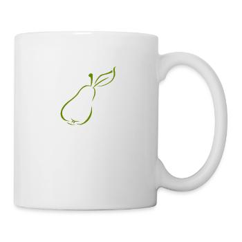 Birne - Tasse - Weiß - Rechts
