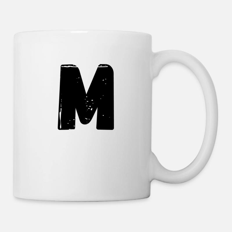 LETTER M - Mug - white