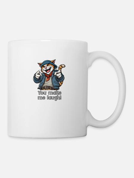 You make me laugh! - Mug - white