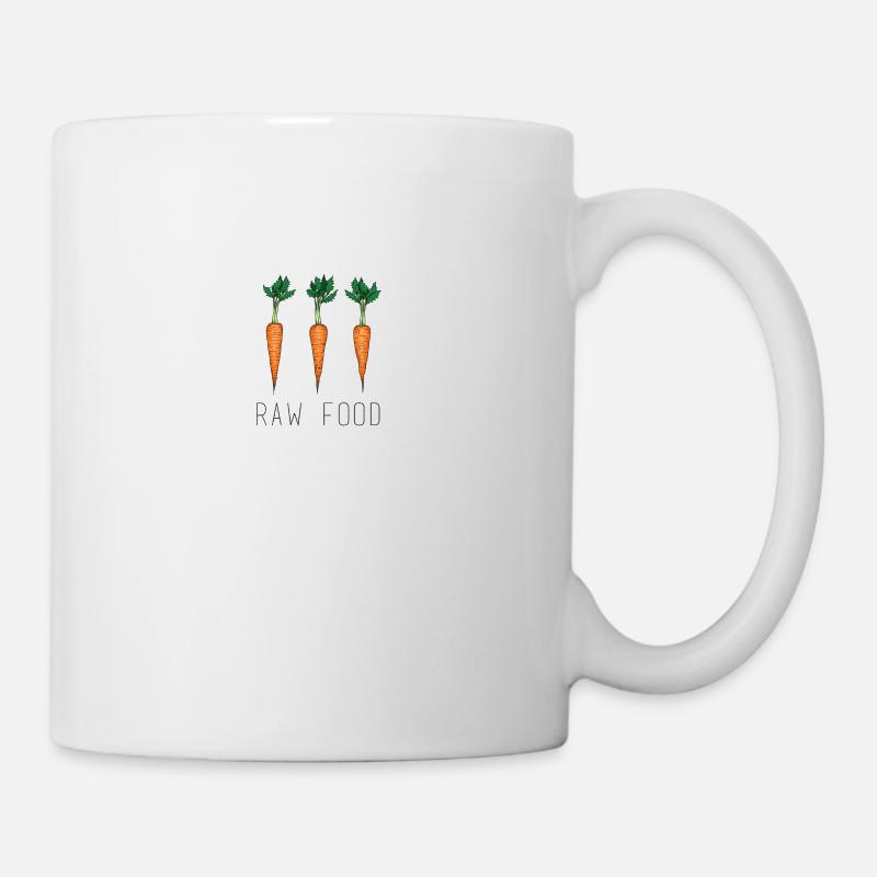 raw food - Tasse - Weiß