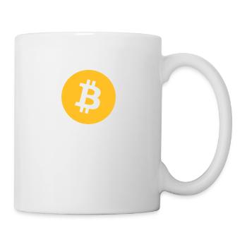 Bitcoin Logo Round Coin - Mug blanc - blanc - Droite