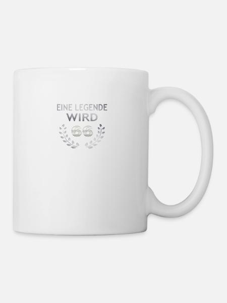 Eine Legende wird 66 - Tasse - Weiß