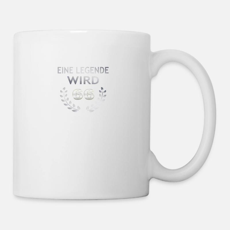 Eine Legende wird 66 - Tasse - Weiß