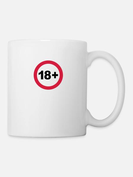18th / 18th birthday. / 18+ - Mug - white