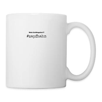 Mein Lieblingstier, mein Haustier ist der Zapfhahn - Tasse - Weiß - Rechts