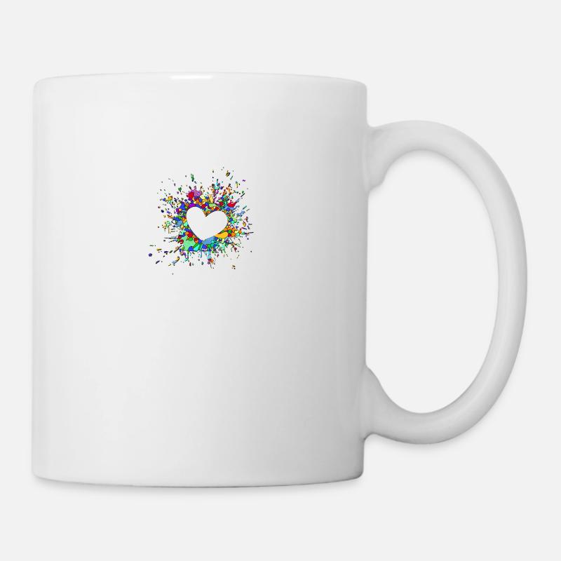 Mon cœur explose pour vous - Mug blanc - blanc