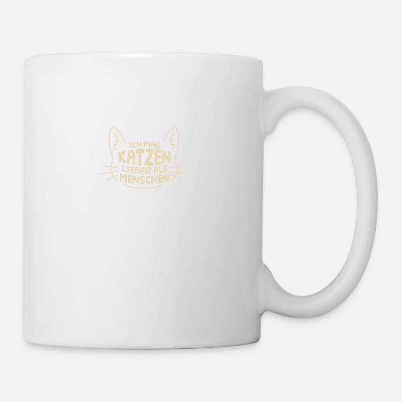 ICH MAG KATZEN! - Tasse - Weiß