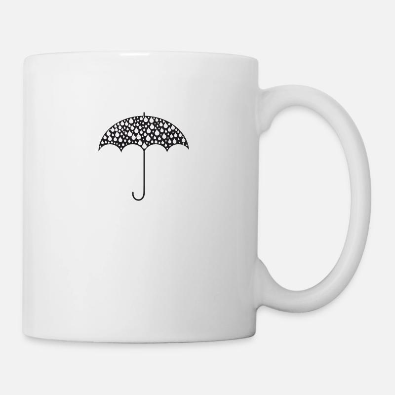Illustration parapluie - Mug blanc - blanc