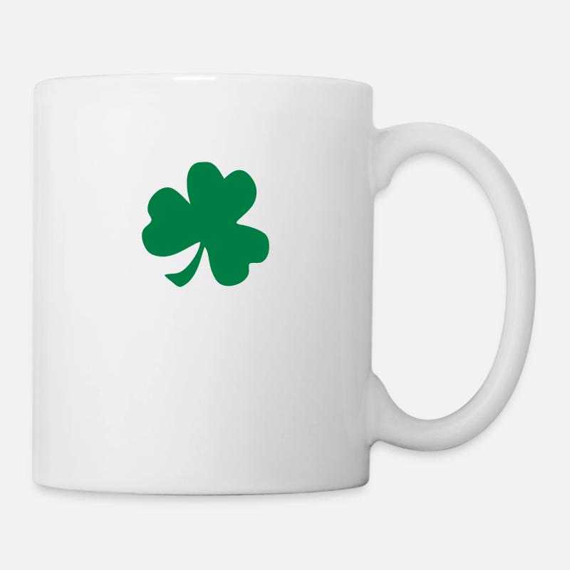 Kleeblatt - Tasse - Weiß