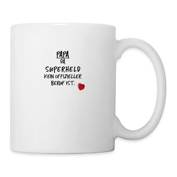 Papa Vater Vatertag Liebe Familie Geschenk - Tasse - Weiß - Rechts