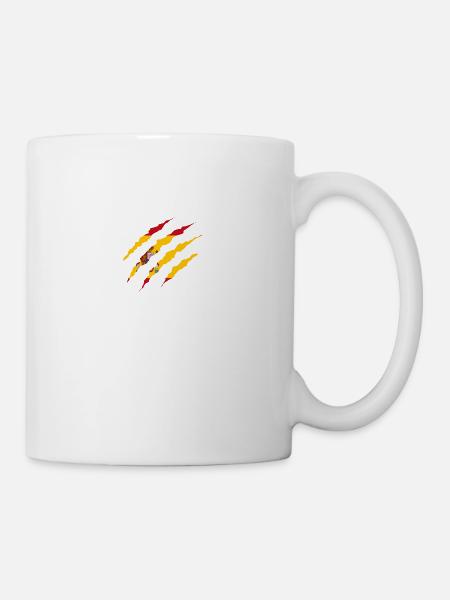 Claw Klaue Laender Spanien png - Tasse - Weiß