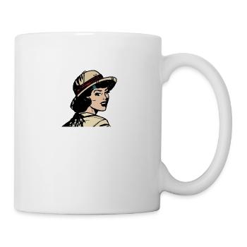 Woman on safari - Mug - white - Right