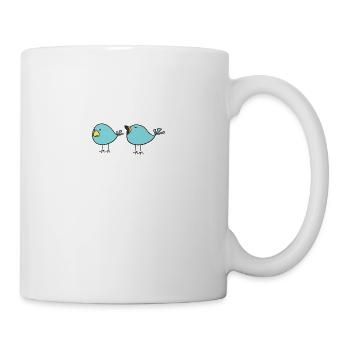 anniversaire Oiseau idée cadeau T Amour - Mug blanc - blanc - Droite