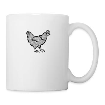 Huhn - Tasse - Weiß - Rechts