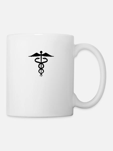 Hermesstab - Tasse - Weiß