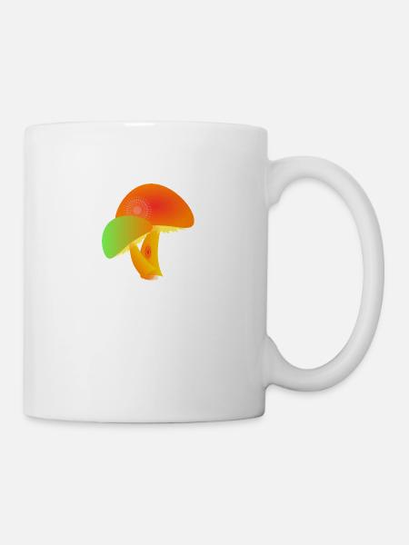 Pilze - Tasse - Weiß