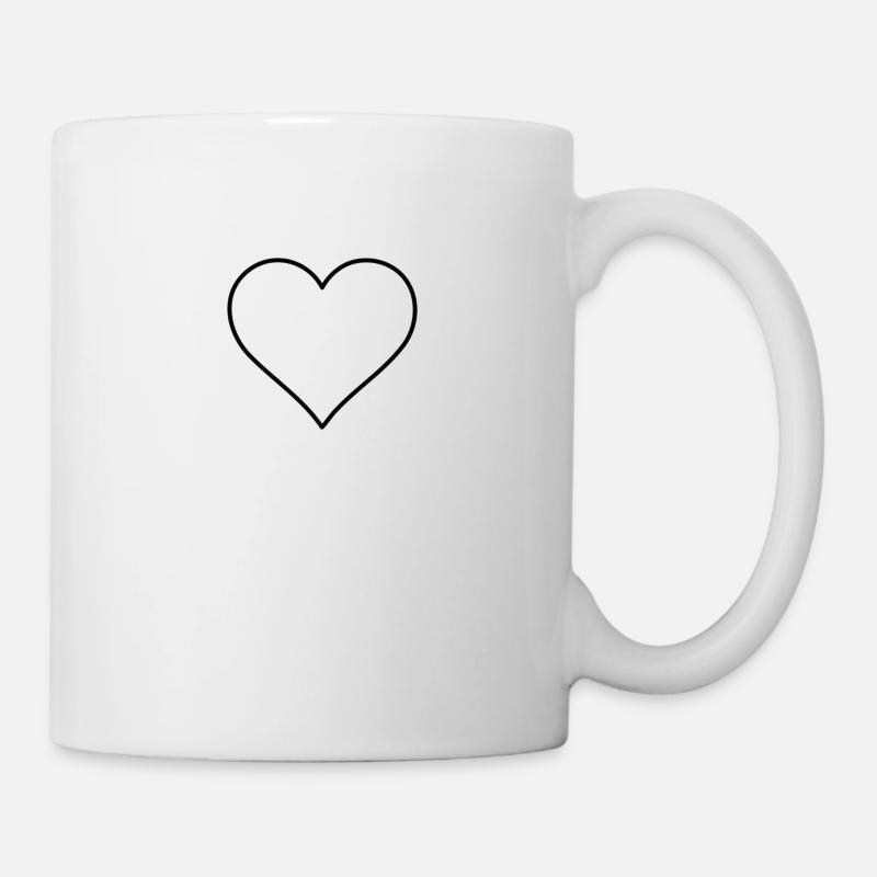 Herz - Tasse - Weiß