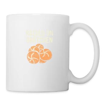 Raised On Brotchen - Tasse - Weiß - Rechts