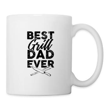 bester grill papa - Tasse - Weiß - Rechts