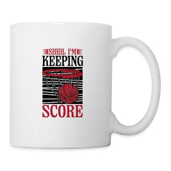 Chut, je garde le score 21 - Mug blanc - blanc - Droite