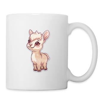 Alpaka Lama für Alpakaliebhaber - Tasse - Weiß - Rechts