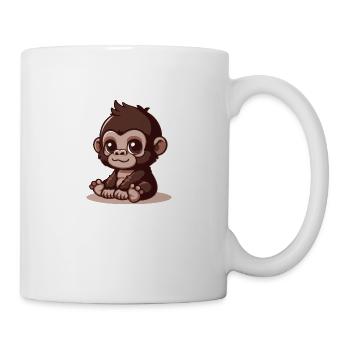 Bébé gorille - Mug blanc - blanc - Droite