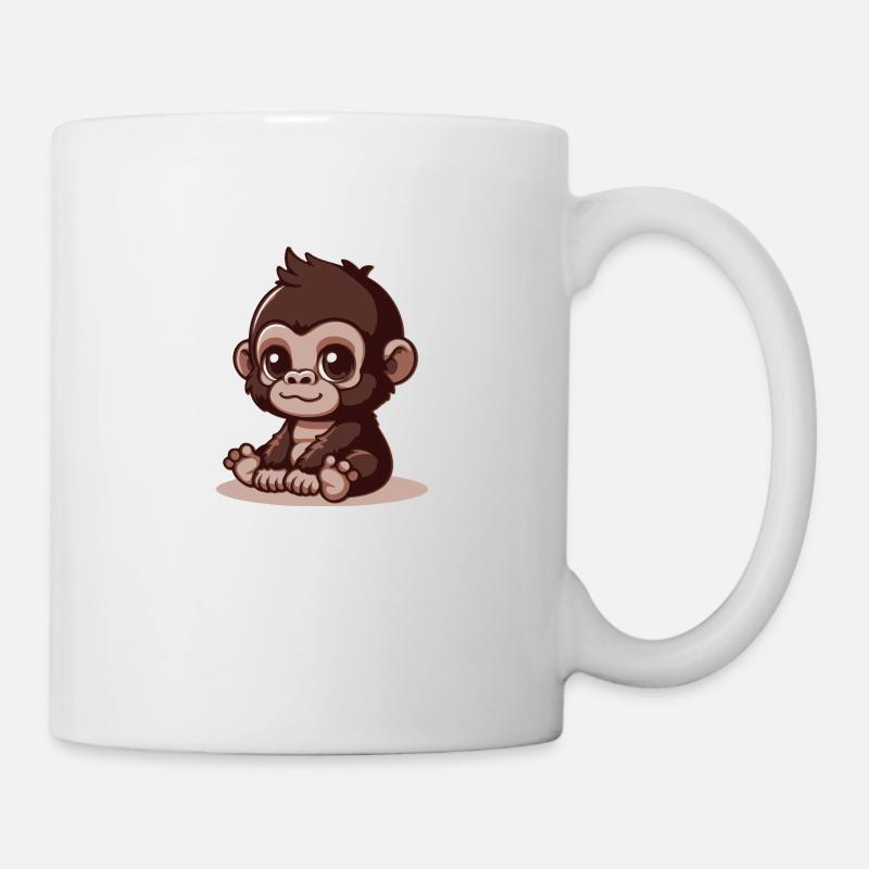Bébé gorille - Mug blanc - blanc