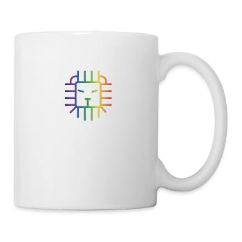 Lion de la fierté - Mug blanc - blanc - Droite