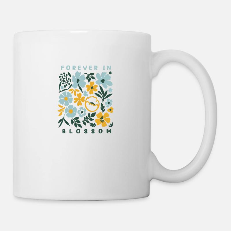 Forever in blossom - Floral print - Mug - white