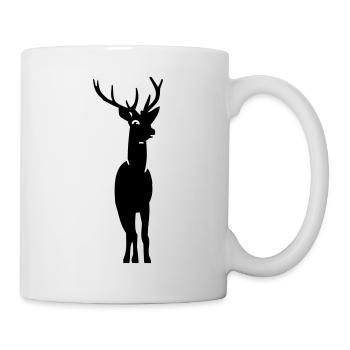 Hirsch / deer (B, 1c) - Mug - white - Right