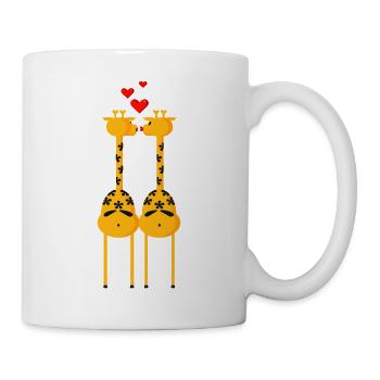 2 giraffes (ddp) - Tasse - Weiß - Rechts