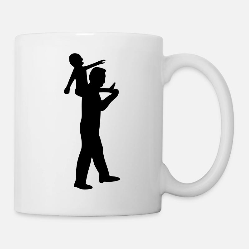 papa porte - Mug blanc - blanc