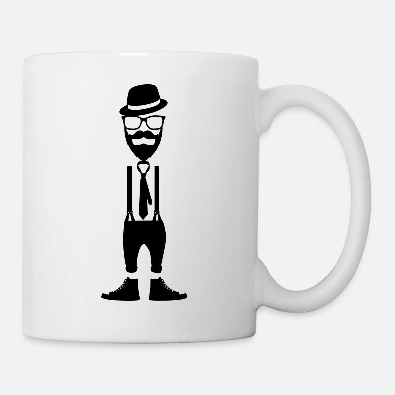 Hipster - Tasse - Weiß
