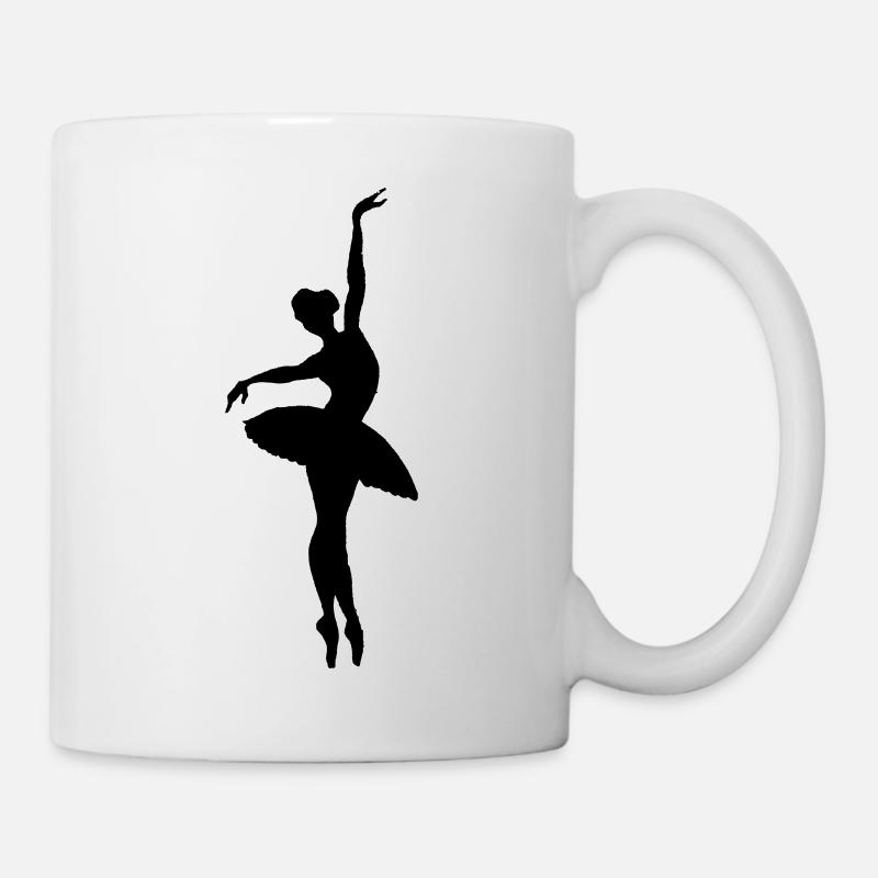 dancer silhouette - Tasse - Weiß