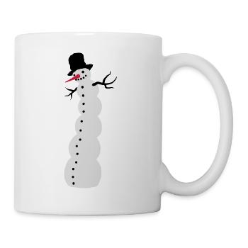 Schneemann - Tasse - Weiß - Rechts