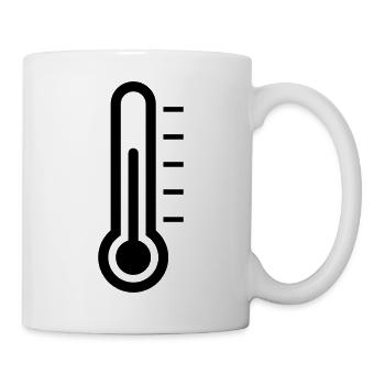 Thermometer - Tasse - Weiß - Rechts