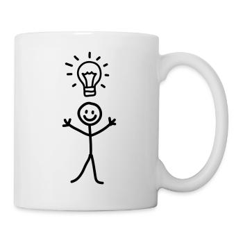 Males idea - line - Mug - white - Right