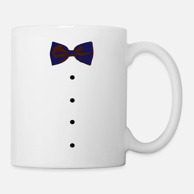 tenue nœud - Mug blanc - blanc
