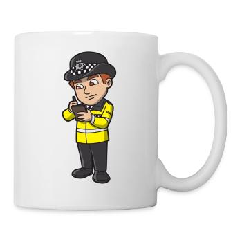 Police Officer Man - Mug - white - Right
