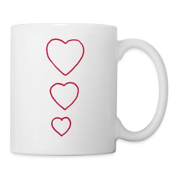 Cœur - Mug blanc - blanc - Droite