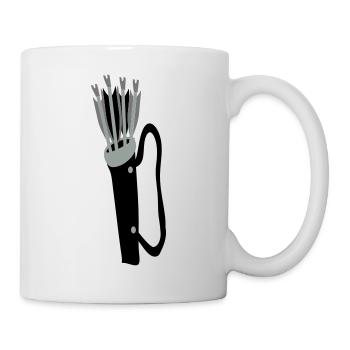 quiver and arrows fletcher's pride by patjila - Mug - white - Right