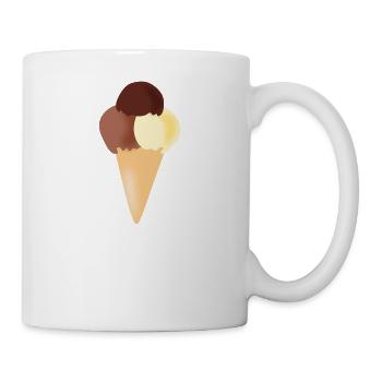 crème glacée restaurant crème glacée sundae83 - Mug blanc - blanc - Droite