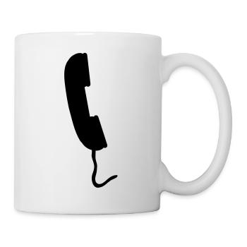 telefon - Tasse - Weiß - Rechts