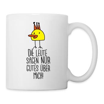 Die gute Ente (Spruch) - Tasse - Weiß - Rechts