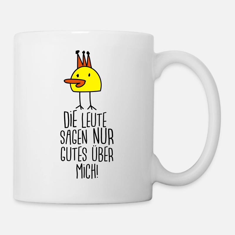Die gute Ente (Spruch) - Tasse - Weiß