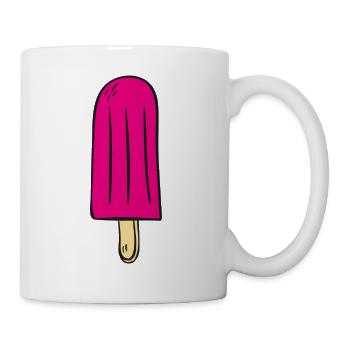 popsicles rose - Mug blanc - blanc - Droite