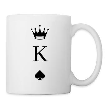Playing Card Pik King - Mug - white - Right