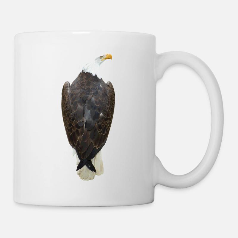 Aigle, rapace, oiseau de proie, fauconnier, fauconnerie - Mug blanc - blanc
