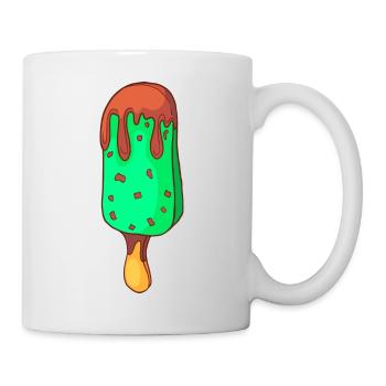 Ice cream ice cream ice cream ice cream ball ice cream sundae - Mug - white - Right
