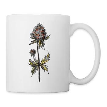 Blume - Tasse - Weiß - Rechts